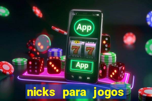nicks para jogos de tiro